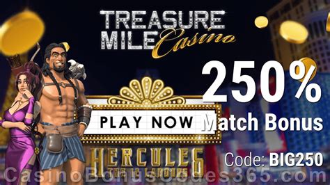 treasure mile casino free bonus code